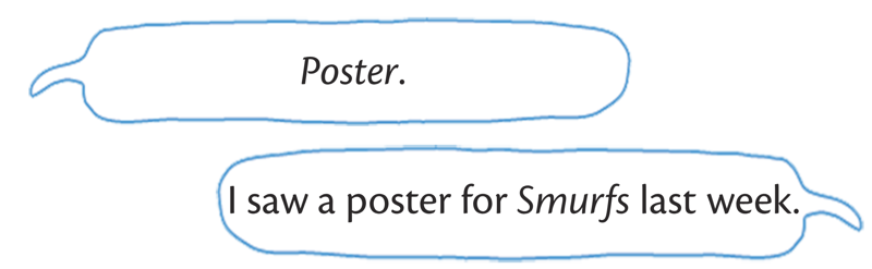 An example of a sentence with the word "poster"