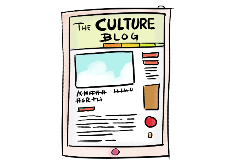 A screenshot of a blog about culture