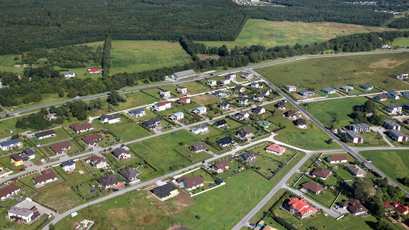 Õhuvaade hajaasustusest maakohas