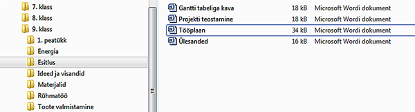 Kaustad ja alamkaustad Kaustad ja alamkaustad